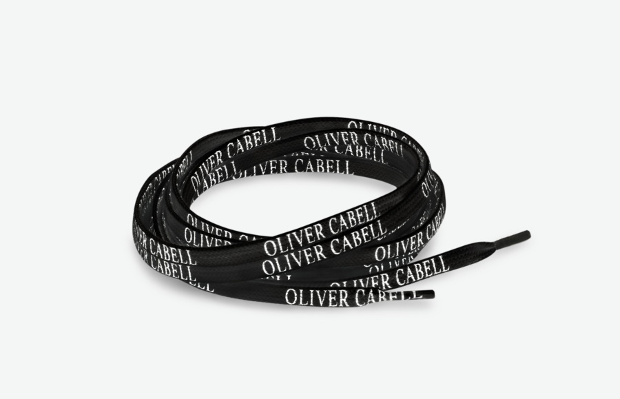Oliver Cabell Schwarze Logo-schnürsenkel