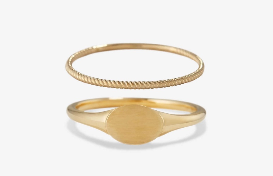 Signet-twist Set Gold Oliver Cabell