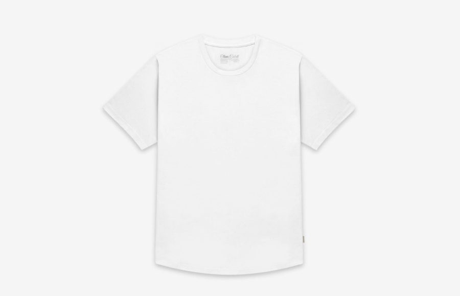 Oliver Cabell T-shirt Mit Abgerundetem Saum Weiß Trendy